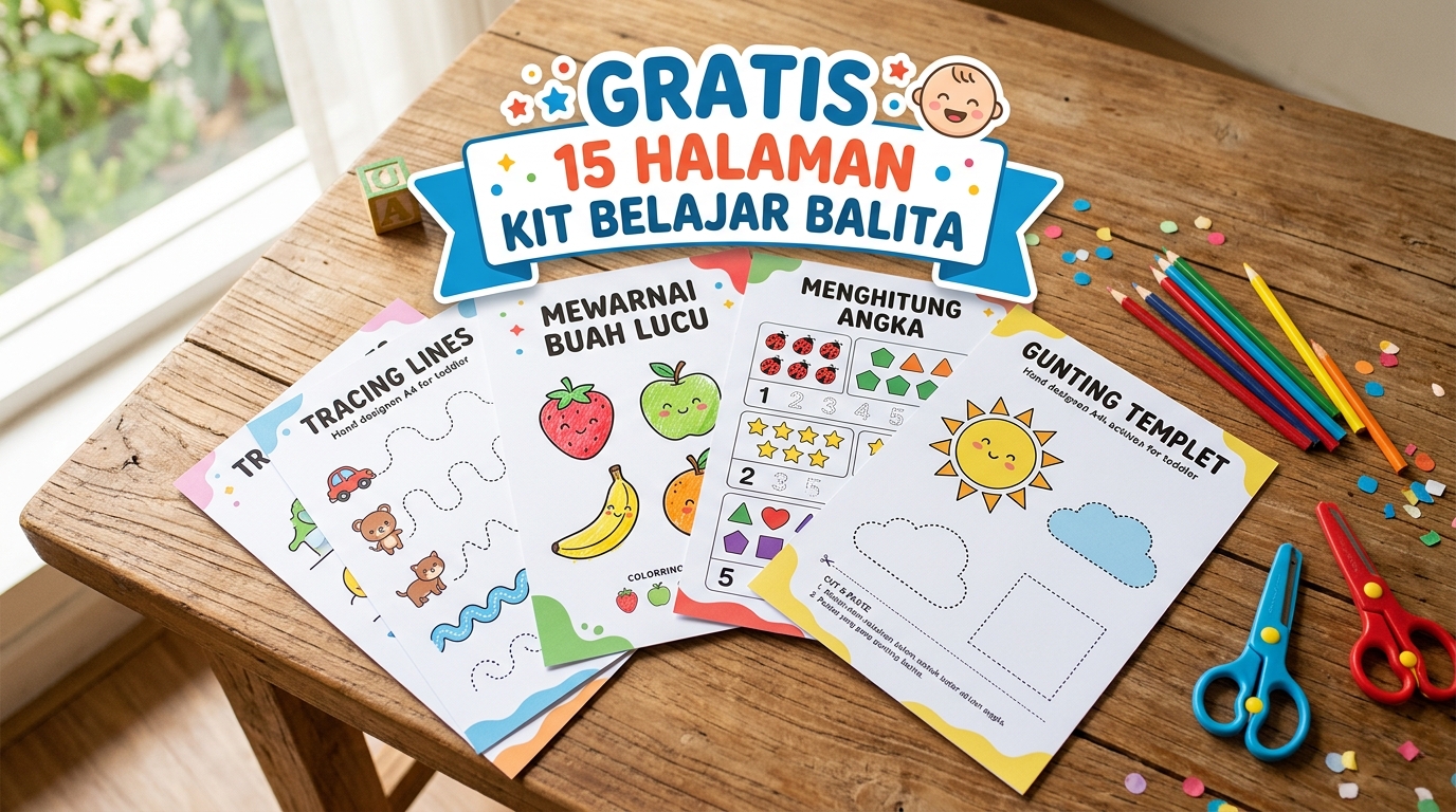 Gratis 15 Halaman Kit Calistung Balita
